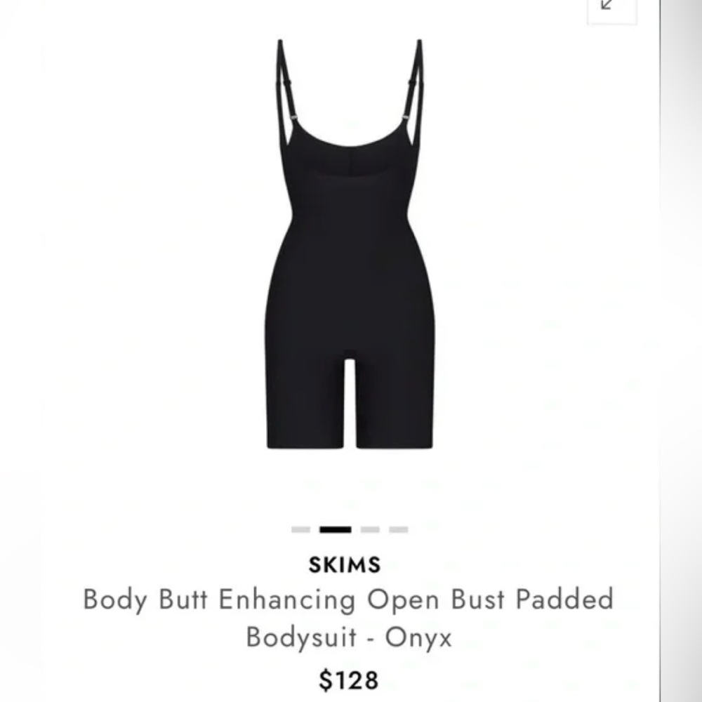 SKIMS BODY BUTT ENHANCING OPEN BUST PADDED BODYSUIT